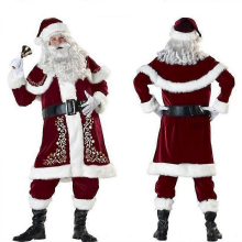 Christmas Costume Adult Men Santa Claus Christmas CostumeL