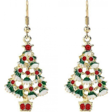 Women's Christmas Earrings - Christmas Dress Up Jewelry Earrings, Christmas Tree Earrings