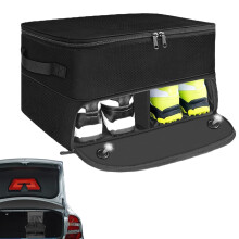 1/2 Car Golf Organizer Golf Accessory Holder Car Storage Folding 5Vent Golf Equipment Bag 17.7x13.7x9.4 Inches Black