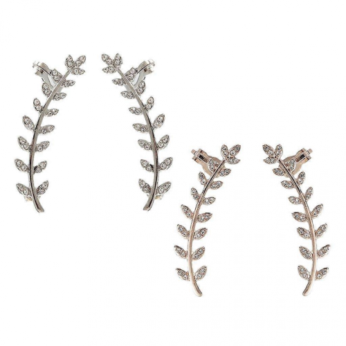 Earrings Ear Studs Rose Gold And Silver 1