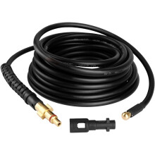 Tubo per idropulitrice da 160 bar/2300 psi, resistente alle pieghe con gomma durevole, adatto per acqua calda e fredda, attacco rapido per un facile