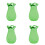 Decorative Elegant Glass Container For Cats Whisker-Green 1