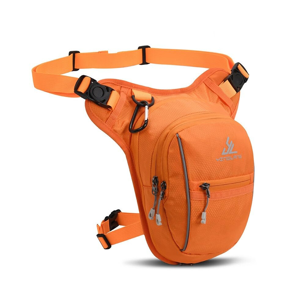 Leg Bag Motorcycle Drop Waist Waterproof Thigh Belt Pouch For Mobile Phone Tactical Travel Fanny Pack Orange 9105992558759