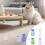 Decorative Elegant Glass Container For Cats Whisker-Green 3