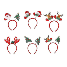 6 Pcs Holiday Headbands,cute Christmas Head Hat Toppers ,for Christmas Party,christmas DinnerC