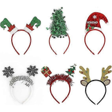 6 Pack Christmas Headbands, Christmas Themed Headbands, Christmas Headbands