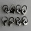 Boucles d'oreilles élégantes en acier inoxydable,-Étoile 6