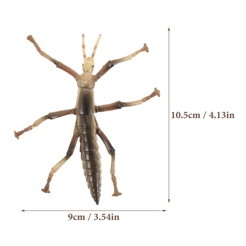 2Stk Simulation Stabheuschrecken Modell Pädagogische Insekten Statue 2
