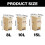 Foot Pedal Cream Trash Can Double Opening-10L creative model 4