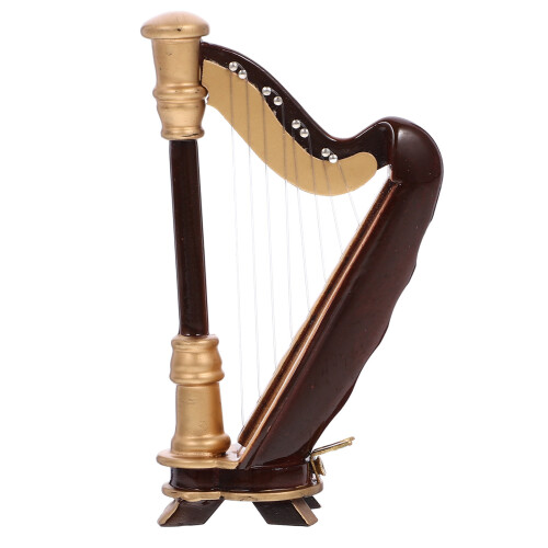 Modell Mini Holzharfe Instrument Mit Aufbewahrungsbox 1