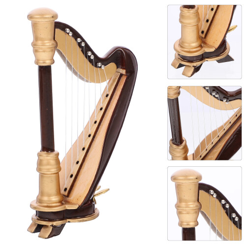 Modell Mini Holzharfe Instrument Mit Aufbewahrungsbox 2