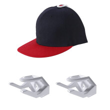 10Pcs Adhesive Hat Holder Cap Hook Hangers Baseball Cap-White