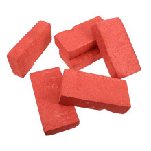 6Stück Schaumstoffziegel Rote Miniaturziegel Für Bühne Film