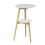 SoBuy White 2-Tier Round Wooden Side Table 1