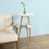 SoBuy White 2-Tier Round Wooden Side Table 7