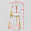 SoBuy White 2-Tier Round Wooden Side Table 3