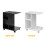 SoBuy telefonbord, sofa sidebord i sort 1