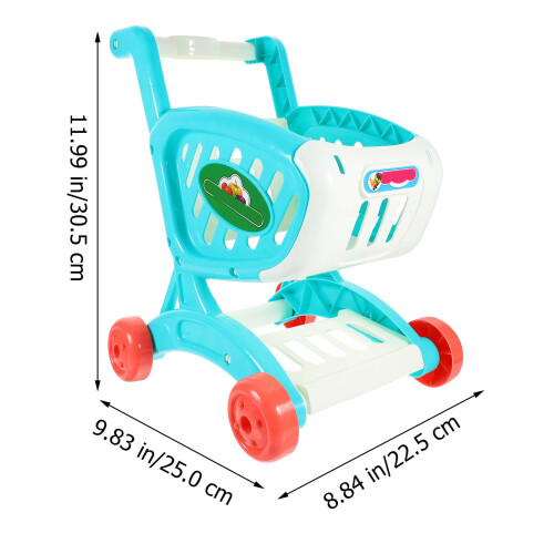 1St Kinder Mini Supermarkt Einkaufswagen Spielzeug Simulation 2