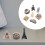 7 Stuks Miniature London Big Uit Hars Beeld 7