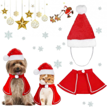 Christmas Costume for Cat Dog,Pets Christmas Outfits,Christmas Cat Costume,Christmas Dog Costume, Cat Christmas Holiday Costume for Christmas, Party