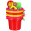 24Pz Secchielli Sabbia Bambini Colorati Gioco Spiaggia 10