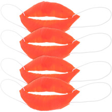 4Stück Halloween Wurstmund Deko Große Rote Lippen
