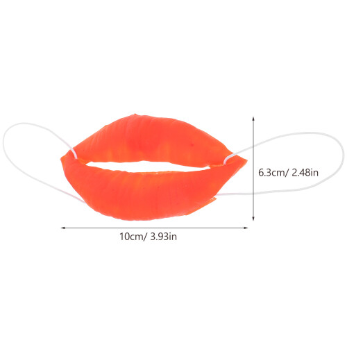 4Stück Halloween Wurstmund Deko Große Rote Lippen 2