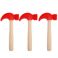 3Stk Holzhammer Spielzeug, Wartungswerkzeug Mit Holzgriff Für Kinder