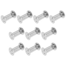 10Stk Spiralwobbles Mit Federbasis Selbstklebend Silber