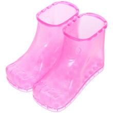 1 Paar Haushalt Fußbadepantoffel Fußmassageschuhe Badezubehör (Rosé)