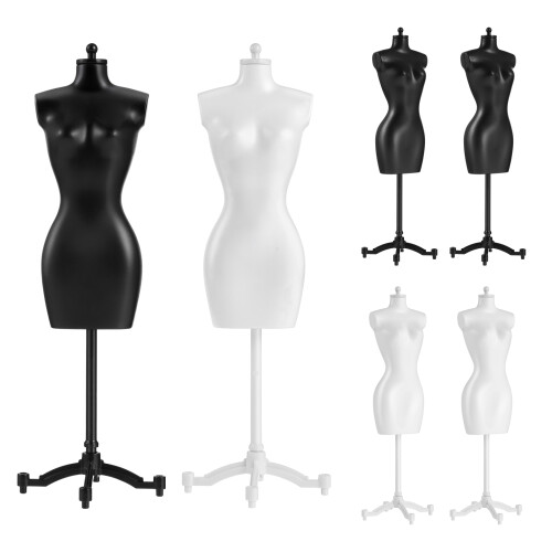 6Teilig Kleiderpuppe Kleiderständer Display Halter Mannequin