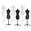 6Teilig Kleiderpuppe Kleiderständer Display Halter Mannequin 9