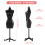 6Teilig Kleiderpuppe Kleiderständer Display Halter Mannequin 2