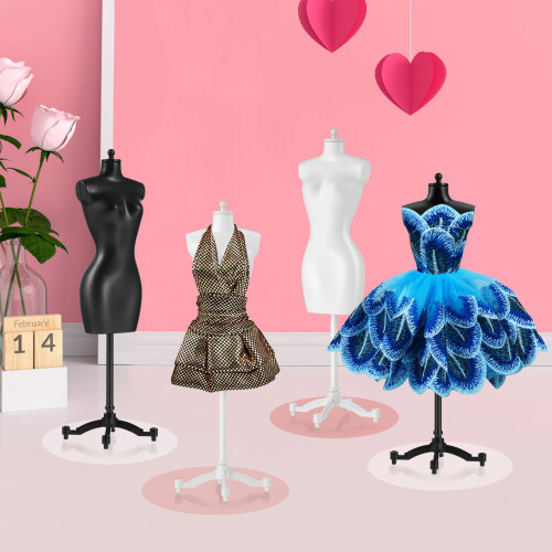 6Teilig Kleiderpuppe Kleiderständer Display Halter Mannequin 2