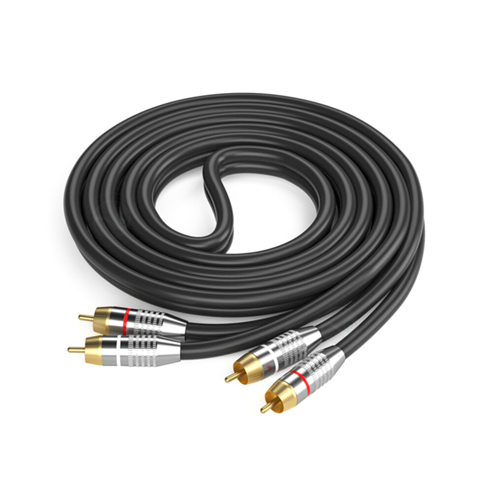 Professional 2Rca Aux Cable Plated Connectors-2M Gold/Silver 7704000281027