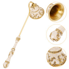 1 Goldenes Kerzenlöscher Set Aus Zinklegierung Mit Langem Griff