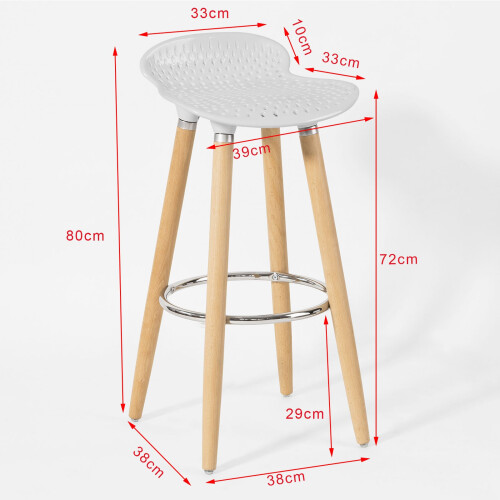 Tabouret de bar SoBuy avec repose-pieds 2