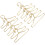 50St Metalen Pop Kledinghanger Professionele Mini Hanger 1