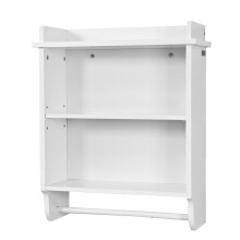 SoBuy Półka ścienna łazienkowa 50x20x60cm FRG239-W