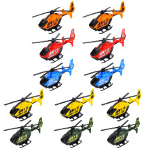 12 Stuks Vliegtuigen En Helikopters Speelgoed Met Terugtrekkracht