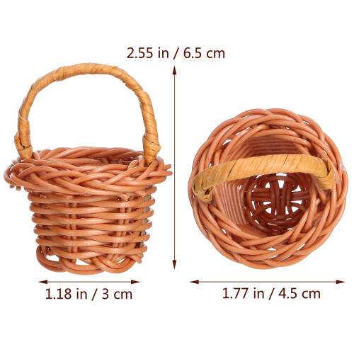 10Stk Mini Gewebte Blumenhalter Für Gastgeschenke Diy 2
