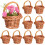 10Stk Mini Gewebte Blumenhalter Für Gastgeschenke Diy 10