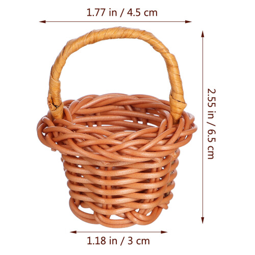 10Stk Mini Gewebte Blumenhalter Für Gastgeschenke Diy 1