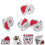 4 Stuks Kerstman Bandenventieldopjes Auto Accessoire 8