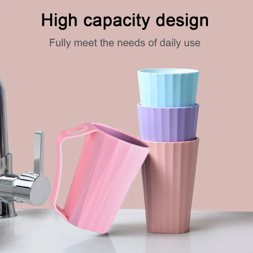 Home Essentials, Bicchiere per spazzolino da denti resistente al caldo e al freddo, Bicchiere per lavaggio in bagno portatile e resistente, Design 2