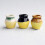 1 Set Realistischer Keramikblumentöpfe, Glasierter Desktopdeko 5
