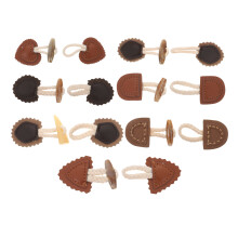 7 Paar Hars Sluiting Voor Kinderkleding Hoornknop Accessoire