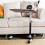 SoBuy Sofá Mesa Lateral com Rodas e Porta-telemóvel 5