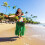 Hawaii Leaf Skirt Hula Rock, Bunt, Elastischer Bund, Tropisch 11