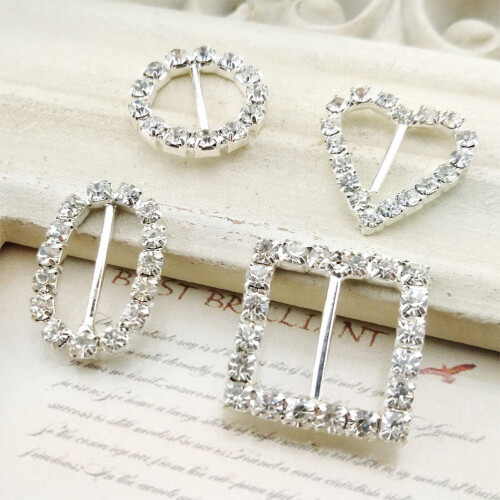 10 Stuks Legering Strass Kleding Hoofdtooi Decor 2